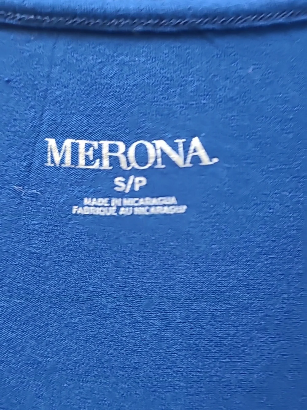 VARIOUS 3 Long V Neck Rayon Tees. Size S.  Blue Fuschia Pink And Purple - Picture 2 of 7